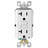 Leviton Smartlock Pro 20 Amp 125 Volt Duplex Watthite GFCI Outlet 5-20R 3 Pack