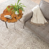 Temple Taupe Hand Micro Hooked Wool Rug