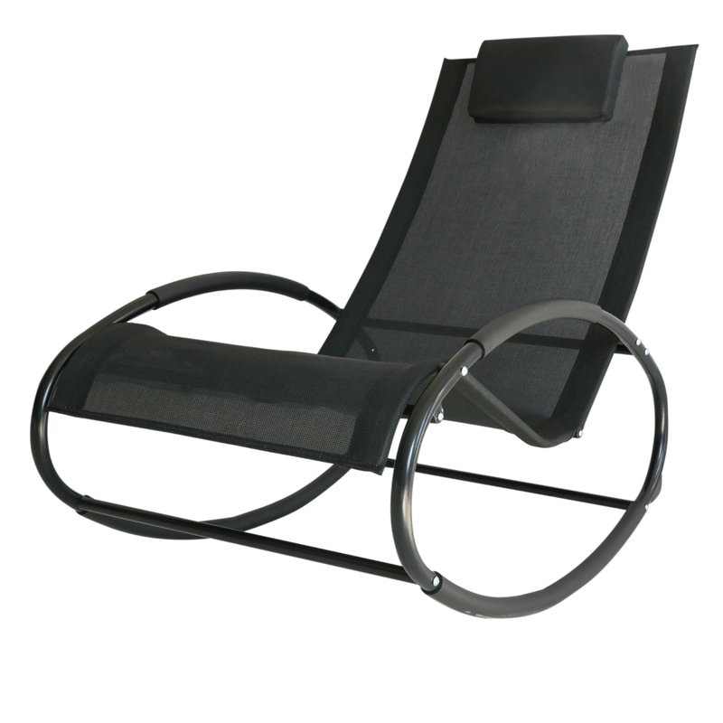 Aymelia 105 cm Long Sun Lounger Patio Chaise Lounge