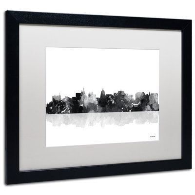 " Madison Wisconsin Skyline BG-1 " Acrylic Print