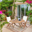 Outdoor Teak Dining Side Chair-1400971287