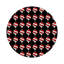Sous-verres ronds en cuir noir Vegan-119015337