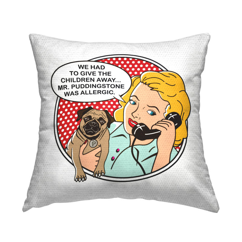 Coussin d'extérieur Dog Allergic to Children