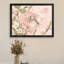 Reproduction d'art encadré noir avec papillons et fleurs rétro de style rétro-228626374