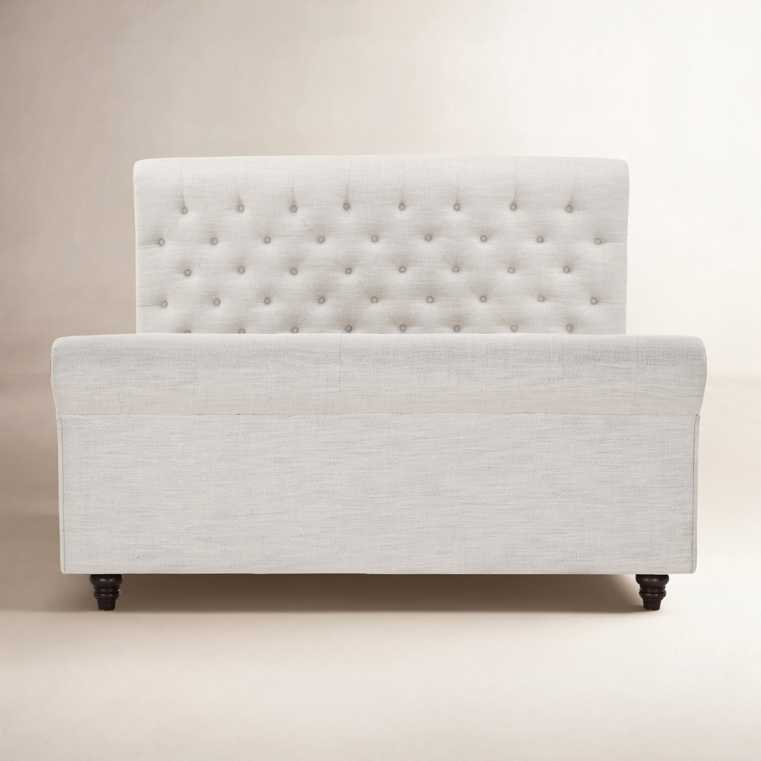 Jennifer Upholstered Sleigh Bed, Queen, Prestige Ivory