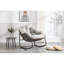 Chaise berçante pour espaces de vie extérieurs - Beige, salon spacieux