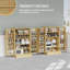Armoire de rangement en rotin avec 2 portes et tablettes réglables
