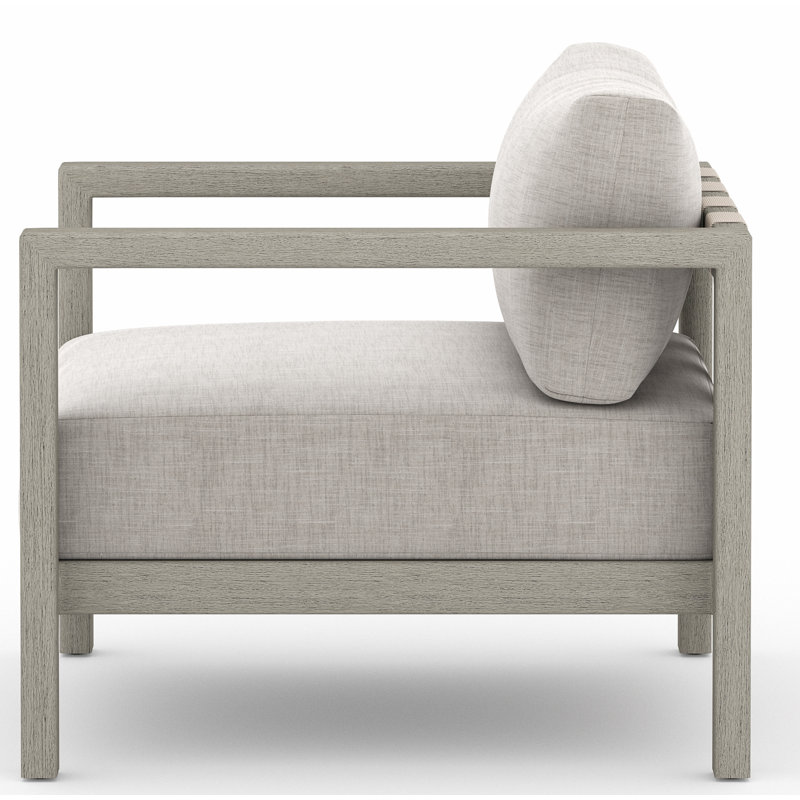 Sonoma Outdoor Teak Lounge Chair, Weathered Gray, Gray