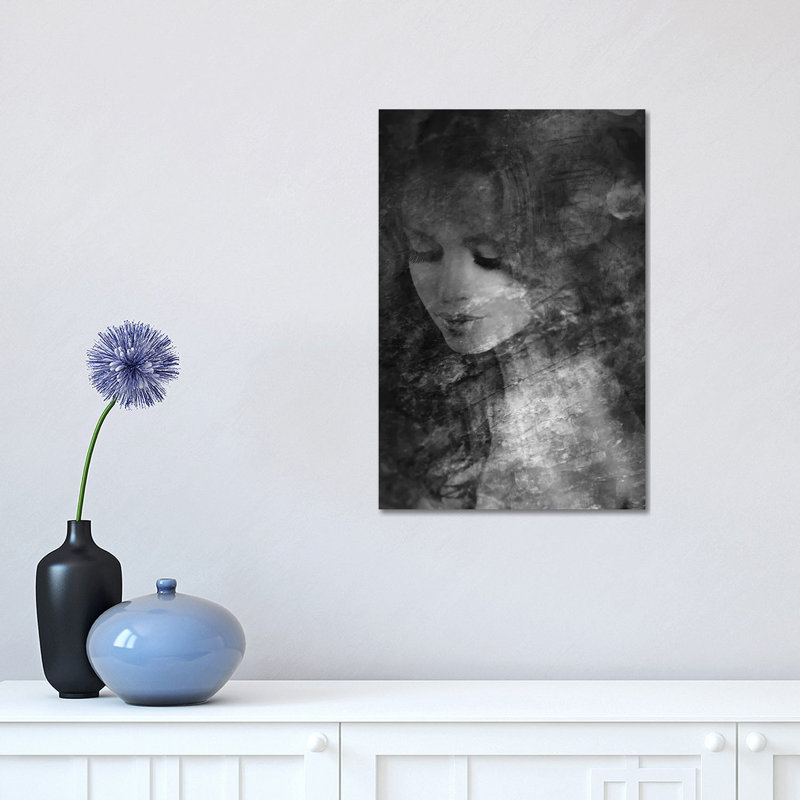 B&W II 1 Piece Wrapped Canvas Wall Art, 30.48 cm H x 45.72 cm W
