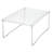 iDesign Plastic Stackable Cabinet Shelf Riser for Bathroom Storage– Clear
