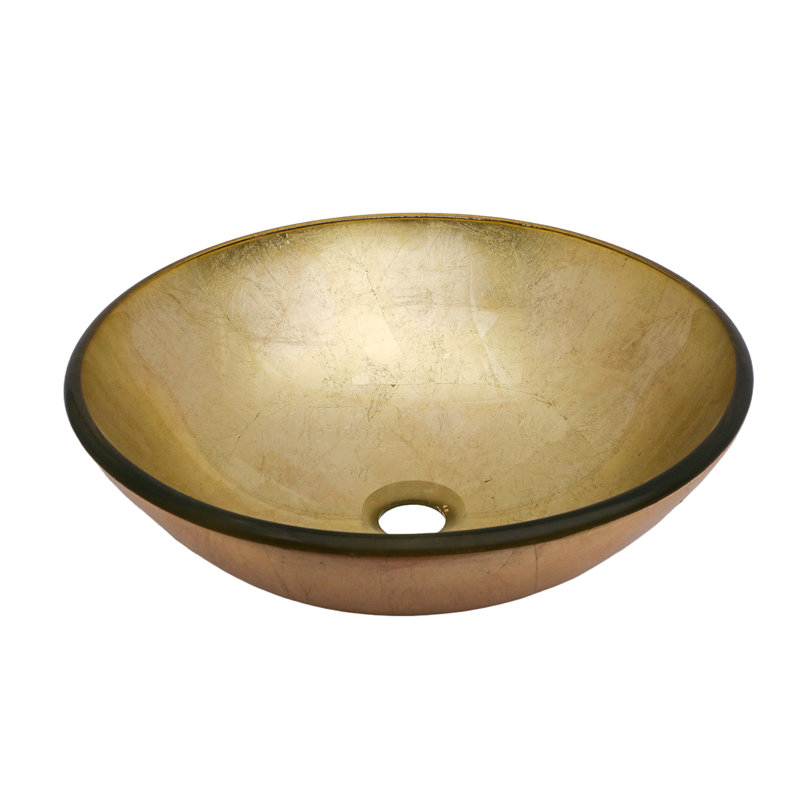 Lavabo décoratif texturé doré, avec bonde clic-clac et robinet noir assorti. Surface lisse et facile à nettoyer. Dimensions : 42 x 42 x 14 cm. Revêtement en verre trempé de qualité supérieure.