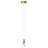 Sienna 1-Light LED Glass Globe Pendant Light with Adjustable Height-65216916