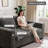 Traub 70'' Upholstered Chenille Loveseat Sofa With Storage Pockets Couches And USB Charging Port-961129366