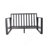 Double Sofa + Rectangular Coffee Table, American Cloth Cushion-2067927434-2067927435