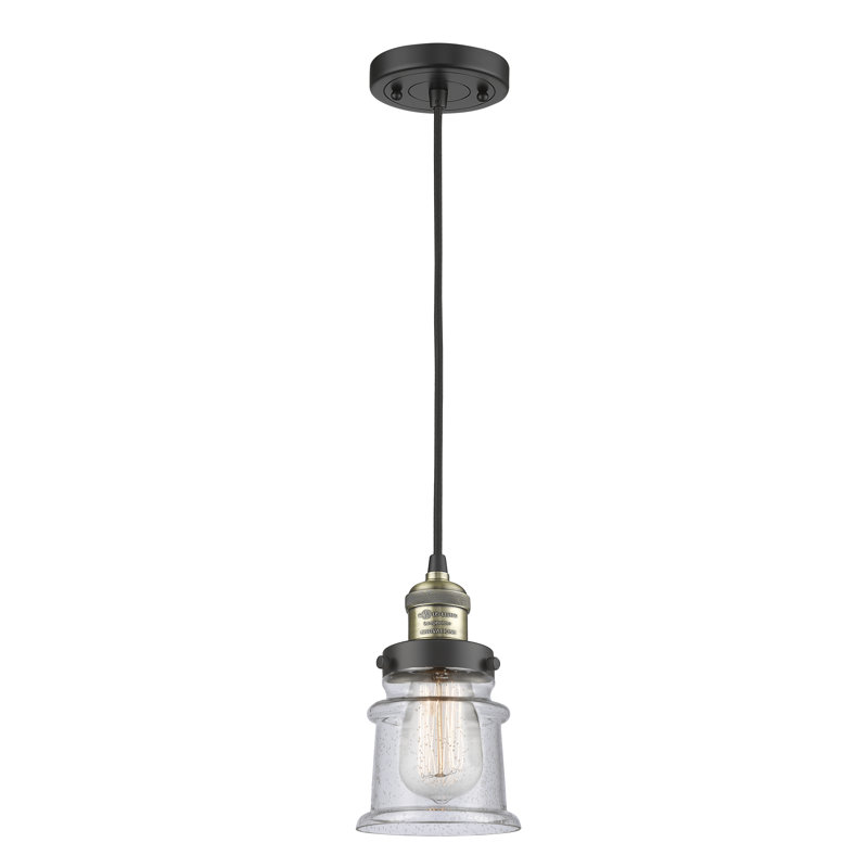 Alexandira 1 - Light Single Pendant, Seedy, No Bulb Included, Black Antique Brass