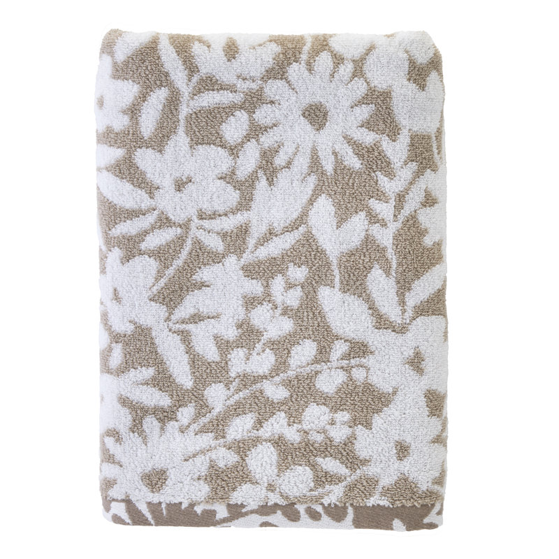 BEDFORD FLORAL JACQUARD BATH-TAN, Tan