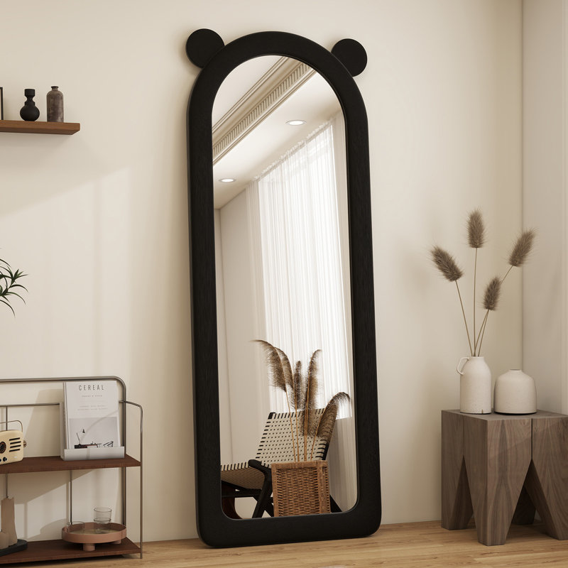 Miroir de plancher en flanelle arqué H 63 po x l 24 po Leblanc , Noir
