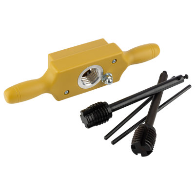 Kings County Tools Tap and Die Set - Jig Dowel Thread Tap Kit Cuts Male and Female Wooden Threads with Two-Handed Thread Box and Bottoming Tap