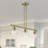 Deshaud 3 - Light Steel Dimmable Kitchen Island Square / Rectangle Chandelier-1306998321