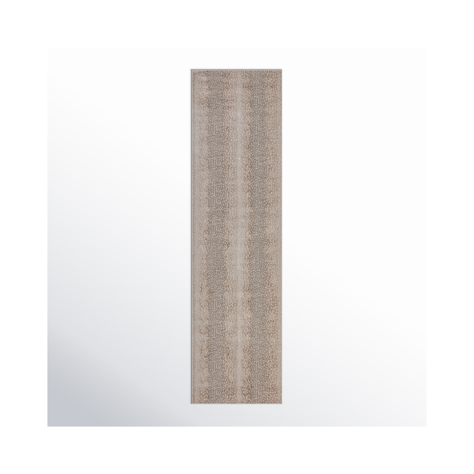Baytown Feather Gray/Moonbeam/Bison Rug, Runner 3'3" x 12'