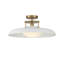 Plafonnier semi-encastré 1 lumière avec abat-jour en verre Jude -70337351-70337352