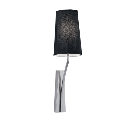 Applique murale à 1 lumière de 22 po de hauteur Diamond - Nickel poli
