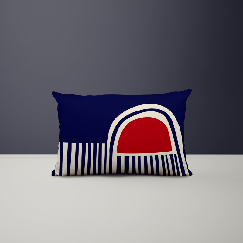 Polyester / Mélange de polyester Housse de coussin rectangulaire intérieure / extérieure lombaire et insert