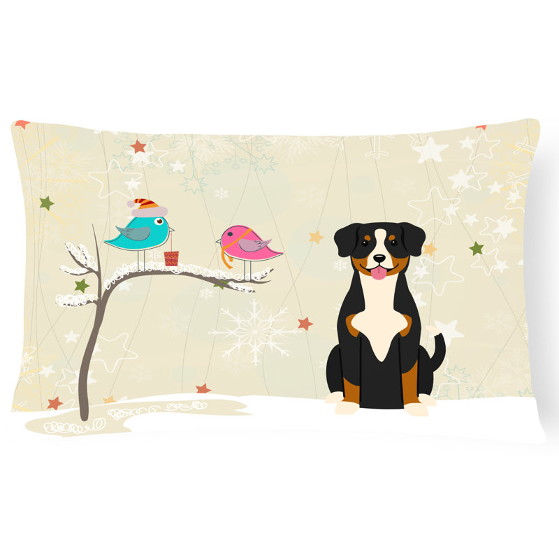 Coussin lombaire d’intérieur/d’extérieur contemporain de noël