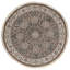 Hand Knotted Wool Area Rug in Green And Cream