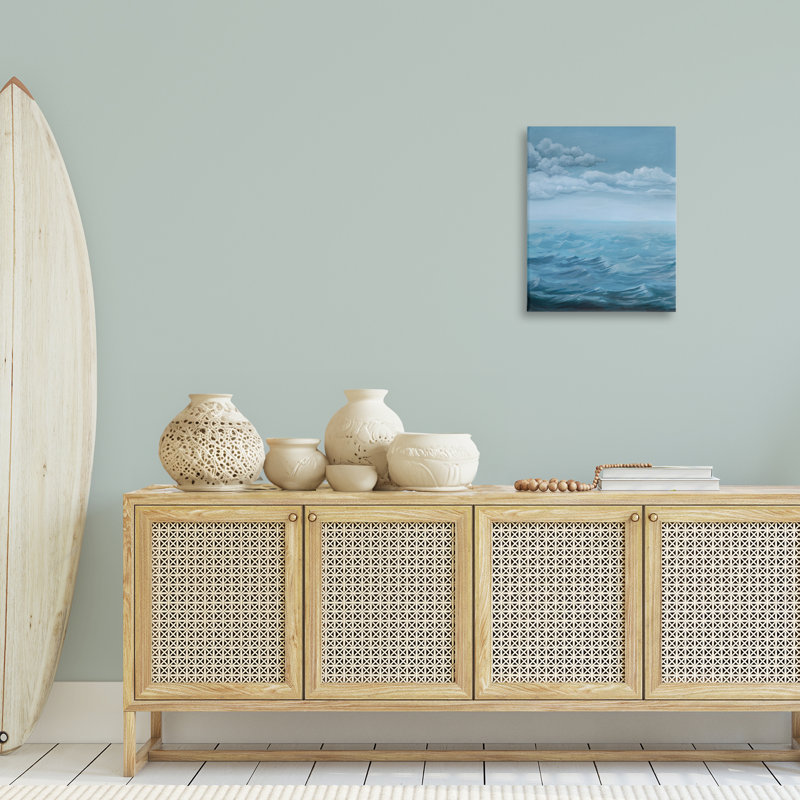  «Clouds over Rough Seas», art mural sur toile par Grace Popp, H 20 po x l 16 po