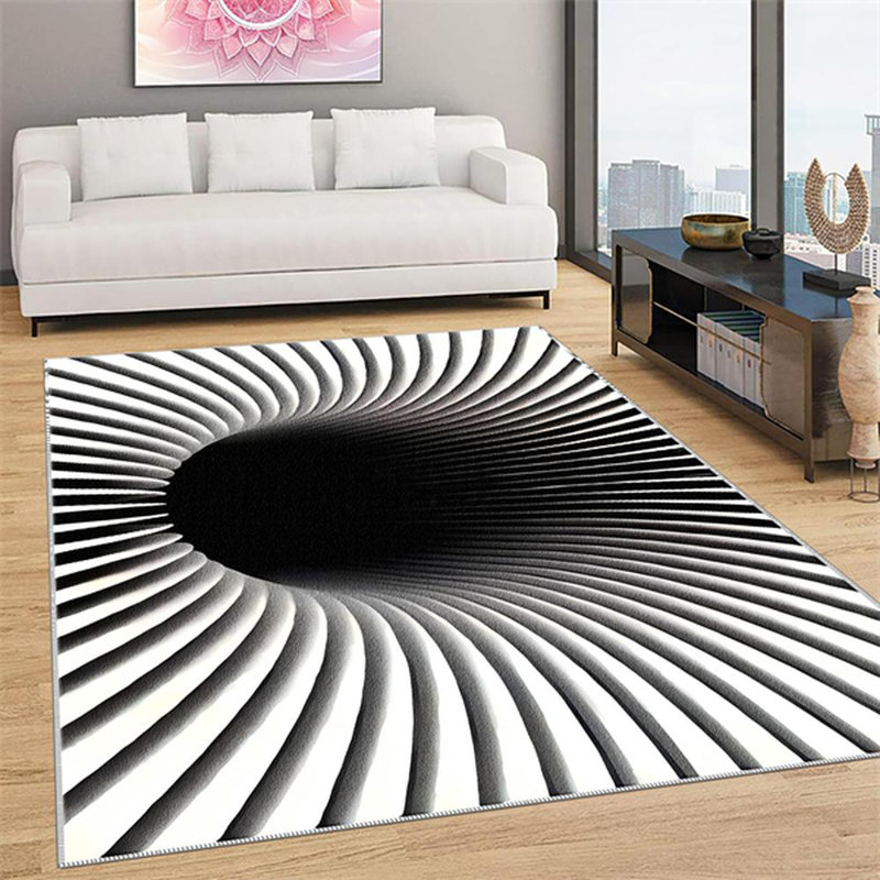 Area Rugs, Abstract Washable Rug, Modern Rug For Bedroom Living Room Dining Room Office, Rectangle 3'4" x 5'4"