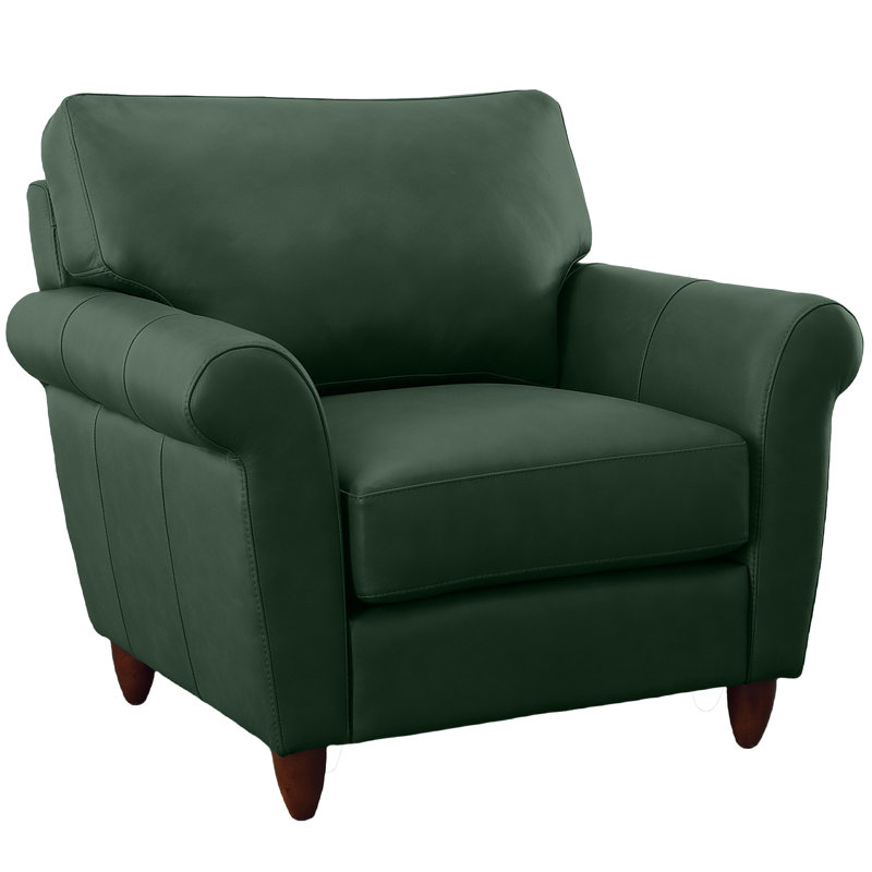 Chaise en cuir véritable Buxton, Green