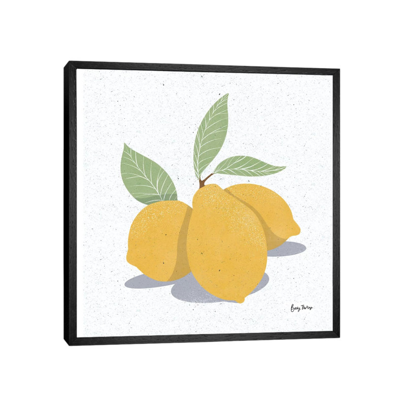 Fruity Cocktails V by Becky Thorns - Print on Canvas, 45.72cm H x 45.72cm W x 3.81cm D, Black Framed