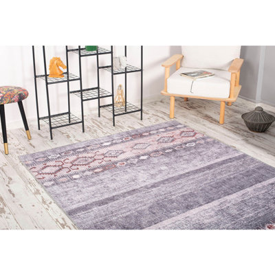Premium 100% Polyester Area Rug, 6.9 x 10.2 ft | 1850 g/m², 0.2 in Pile Height | Recycled Poly Cotton Underside | Machine Washable at 30°C | Soft, Durable, Eco-Friendly Design for Modern Living Spaces