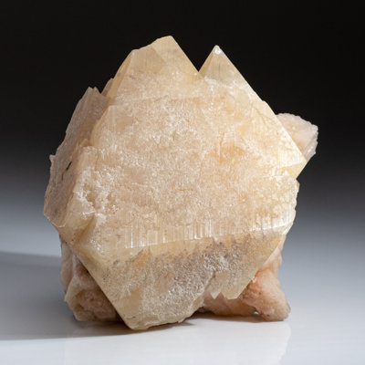 Powellite Crystal on Stilbite from Jalgaon, Maharashtra State, India