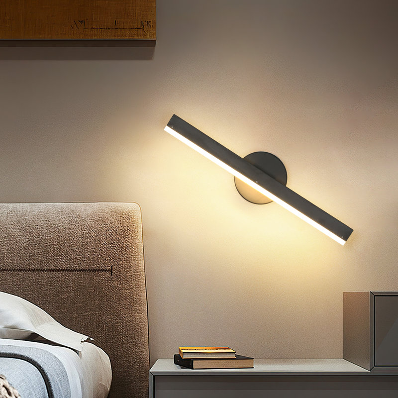 38cm Rotatable LED Wall Light, Black