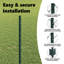 100cm H x 5000cm W Green Steel Fencing Kits