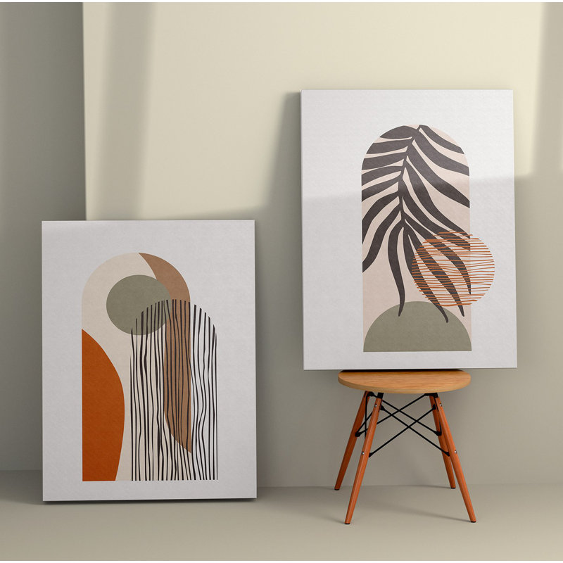 Élégantes peintures sur toile décoratives (2 pièces), 19,7 po x 27,6 po chacune | 100% toile avec cadres 100% bois | Superbe art mural pour le salon et la chambre à coucher, parfait pour la décoration intérieure et les idées de cadeaux