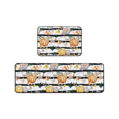  Tapis de cuisine pour tapis de sol antidérapant Pcs 16 x 24 po + 16 x 48 po