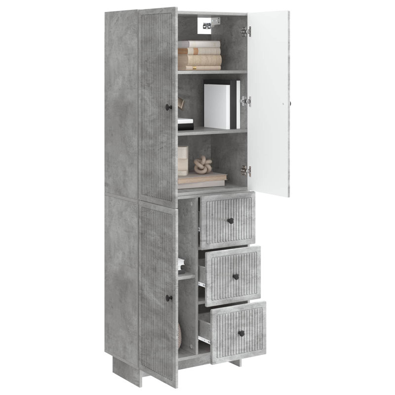 Storage Cabinet, Concrete Grey