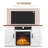 R.W.FLAME 47" Farmhouse Electric Fireplace TV Stand for TVs up to 55", 5100 BTU Heater, 3D LED Flame with 7-Level Brightness