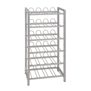 Sterling Floor Wine Bottle Rack in Aluminium