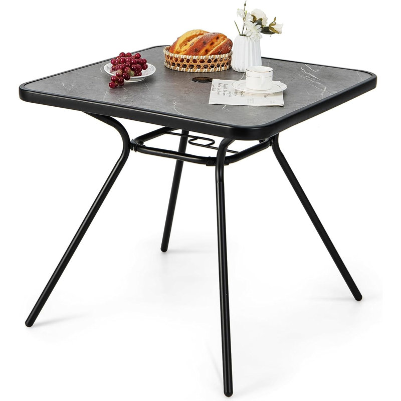 Claribel Square 80Cm L Outdoor Bar Table