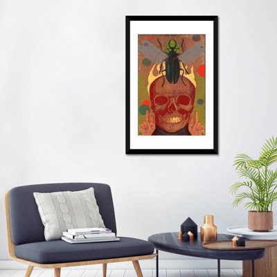 Anthony Freda, crâne, impression sur toile tendue