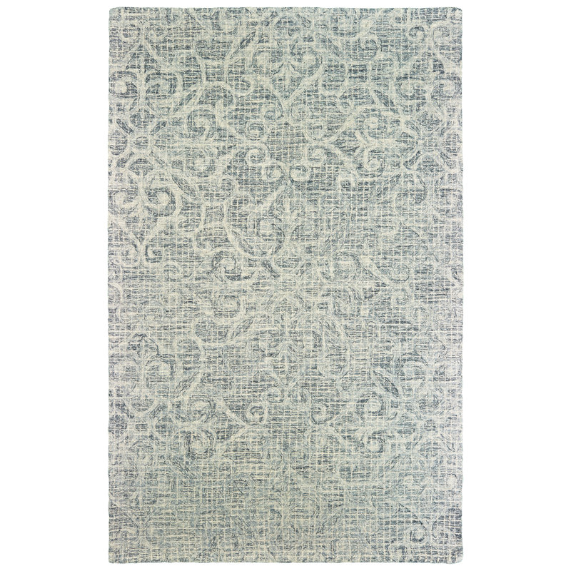 Miah Performance Wool Floral Indoor Rug, Rectangle 10' x 13'
