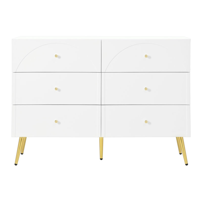 Commode double 6 tiroirs l 47 po