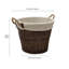 Hand Woven Wicker Laundry Basket with Handles