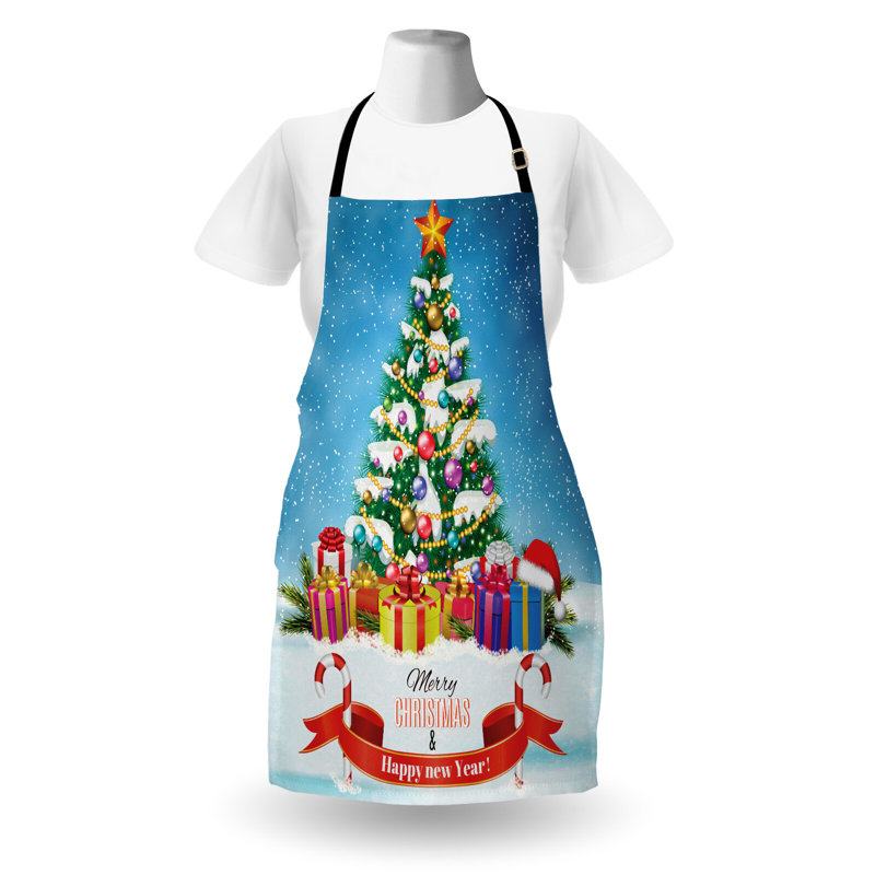 Tablier de Noël sans motif bavoir