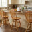 Azizi Swivel Solid Wood Counter Stool-1829209783
