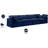 Musheerah 140'' Velvet Sofa-94482289